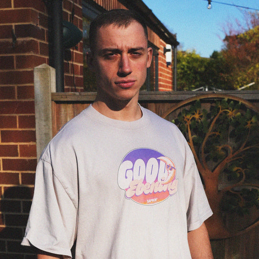 Good Ebening Oversized Faded Tee